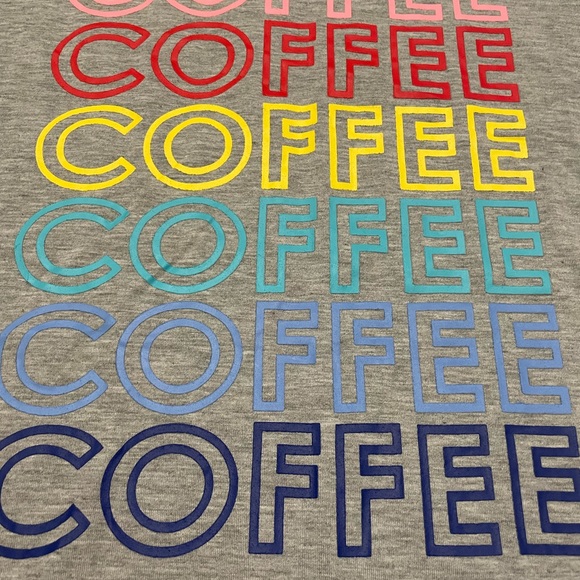 “Coffee” t-shirt, rainbow colors, colorful and cute, light, size M - Picture 4 of 4